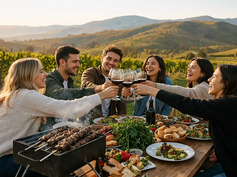 Wine and friends — VIP tour Georgia